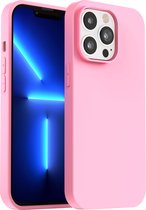 My Case hoesje geschikt voor iPhone 13 Pro Max Roze Hoesje Siliconen Case Cover - Roze
