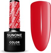 SUNONE UV/LED Hybride Gellak 5ml. - C06 Capri - Rood - Glanzend - Gel nagellak