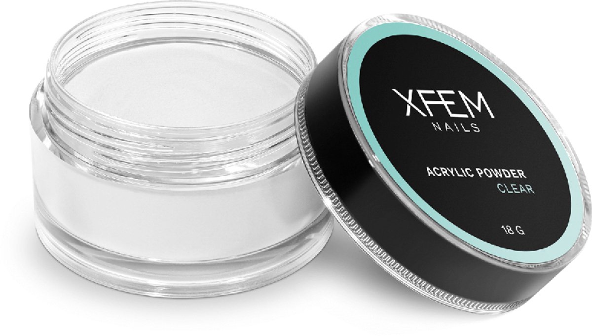 XFEM Acryl Poeder Professional Nail System 18g. Clear