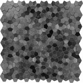 Zelfklevende steenstrip mozaïektegel – Mosaic black (3D)