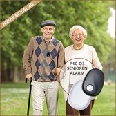 Alarmknop 4G-ZWART voor ouderen zonder abonnement inclusief oplaadstation - senioren alarm - paniekknop - valalarm - persoonsalarm