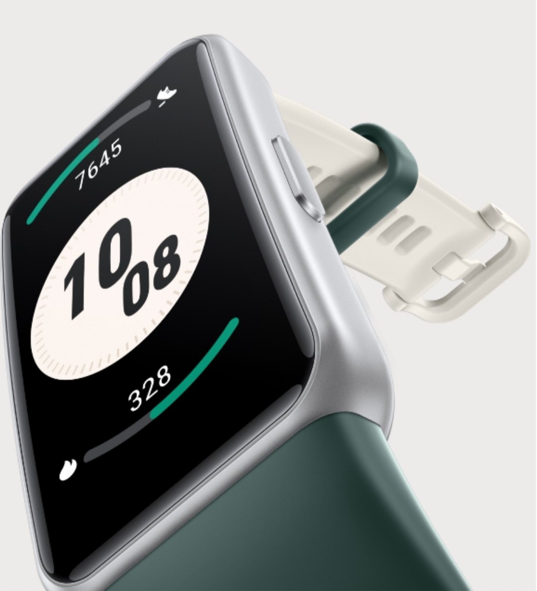 Afbeelding 2 van Honor Band 7 smartwatch 1,47 inch AMOLED volledig touchscreen 5ATM waterdicht fitnesstrackerhorloge met stappenteller hartslagmeter voor dames heren Android iOS-telefoon, groen