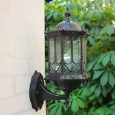 Norskland Klassieke Wandlamp - Zwart - Buiten Verlichting - Buiten Lamp - Tuinlamp - Wandlantaarn - Lantaarn - Vintage - Antiek