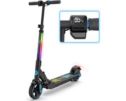 EVERCROSS EV06C Elektrische step kinderen - Verlichting - 15 km/u - max 60 kg- blauw Zwart