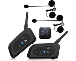 intercom Modules V6 pro NIEUW Motor intercom communicatiesysteem - Bluetooth - 1200 Meter - 2 Stuk(s)