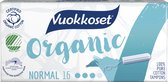 Vuokkoset Normaal - Organisch Katoen Tampons - Gevoelige Huid - Nordic Swan Eco Label - Astma and Allergy Finland Label - Dermatologisch Getest