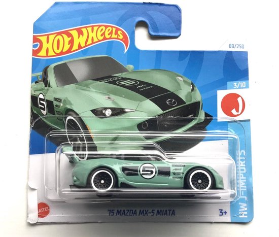 HOT WHEELS '75 MAZDA MX-5 MIATA 69/250 1:64 GREEN HW J-IMPORTS