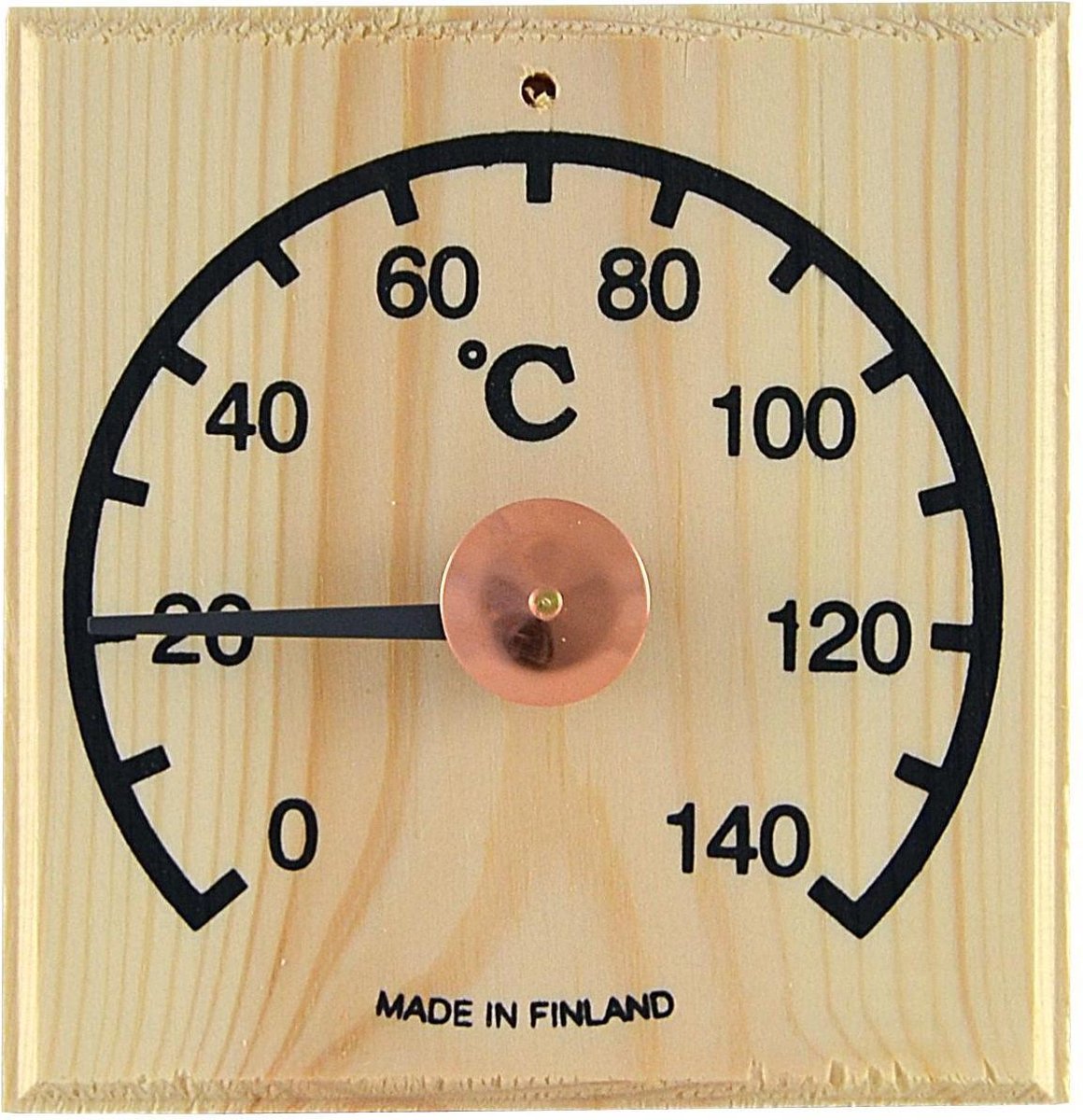 Saunia - Sauna thermometer - vierkant - saunia