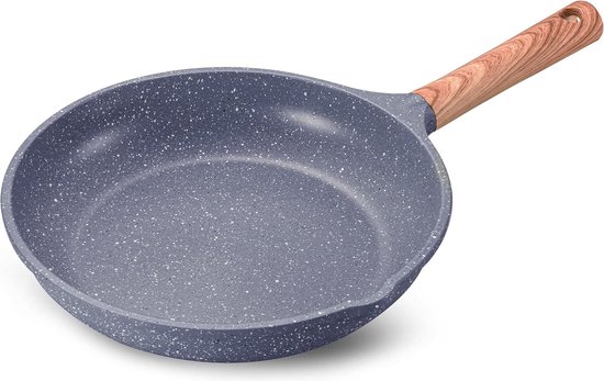 Poêle BRA Braisogona_A281228 28 cm TEFLON Noir Orange 28 cm Aluminium forgé | Leroy Merlin