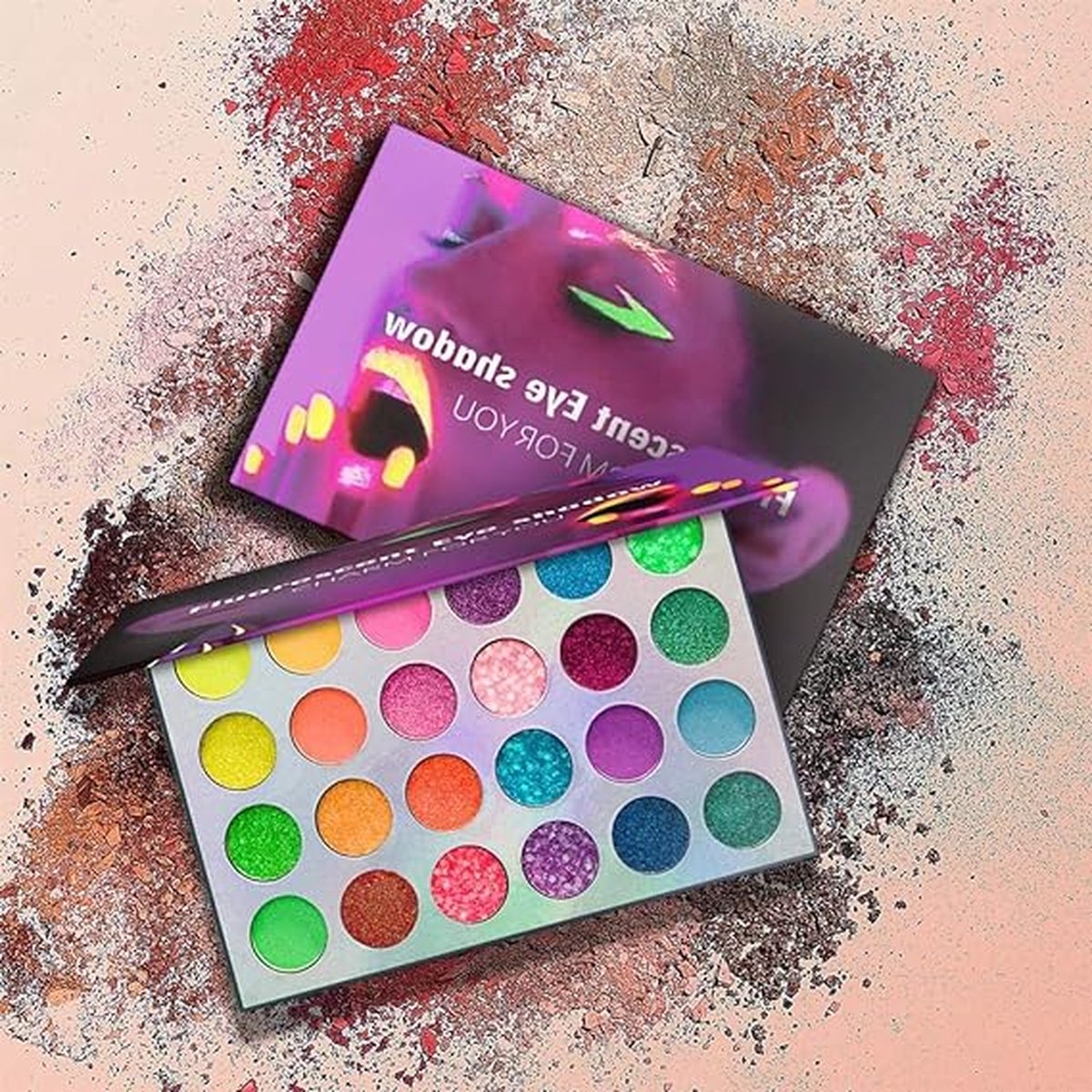 Goedkoopste 24 kleuren Oogschaduw Set Mat Glanzend Glitter Afwerking Multikleur Hoog Gepigmenteerde Langdurige Waterdichte Oogschaduw Kit.