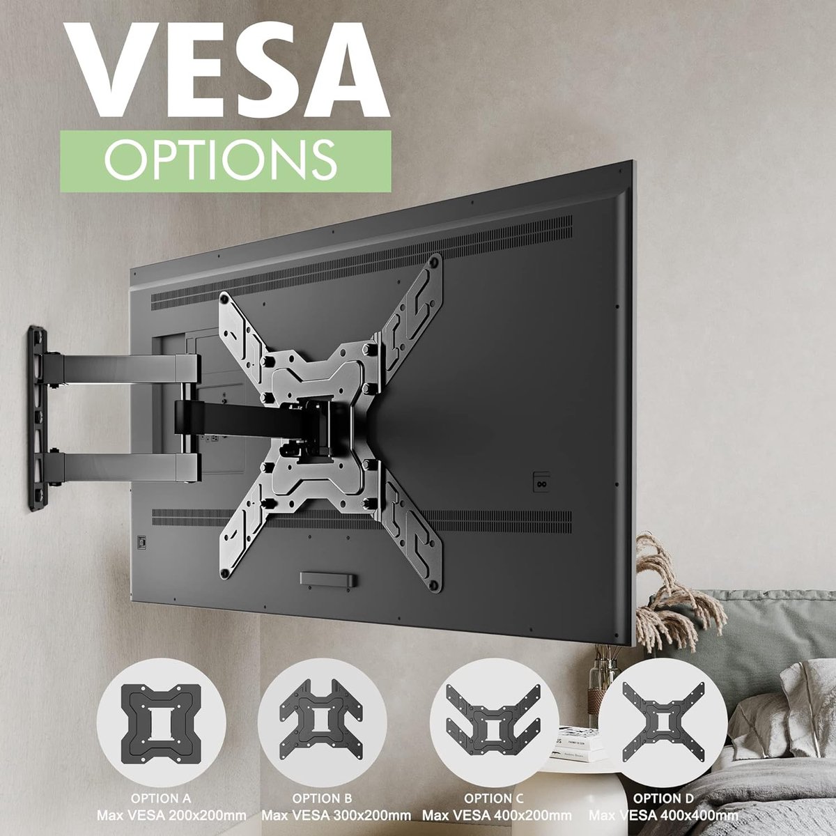 Platte en Gebogen TV's, TV Wall Mount - TV-beugel 26-55 inch