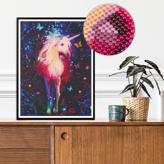 Diamond Painting Paard XXL 90x120cm - 5D Volledige Dekking Met Extra Diamanten