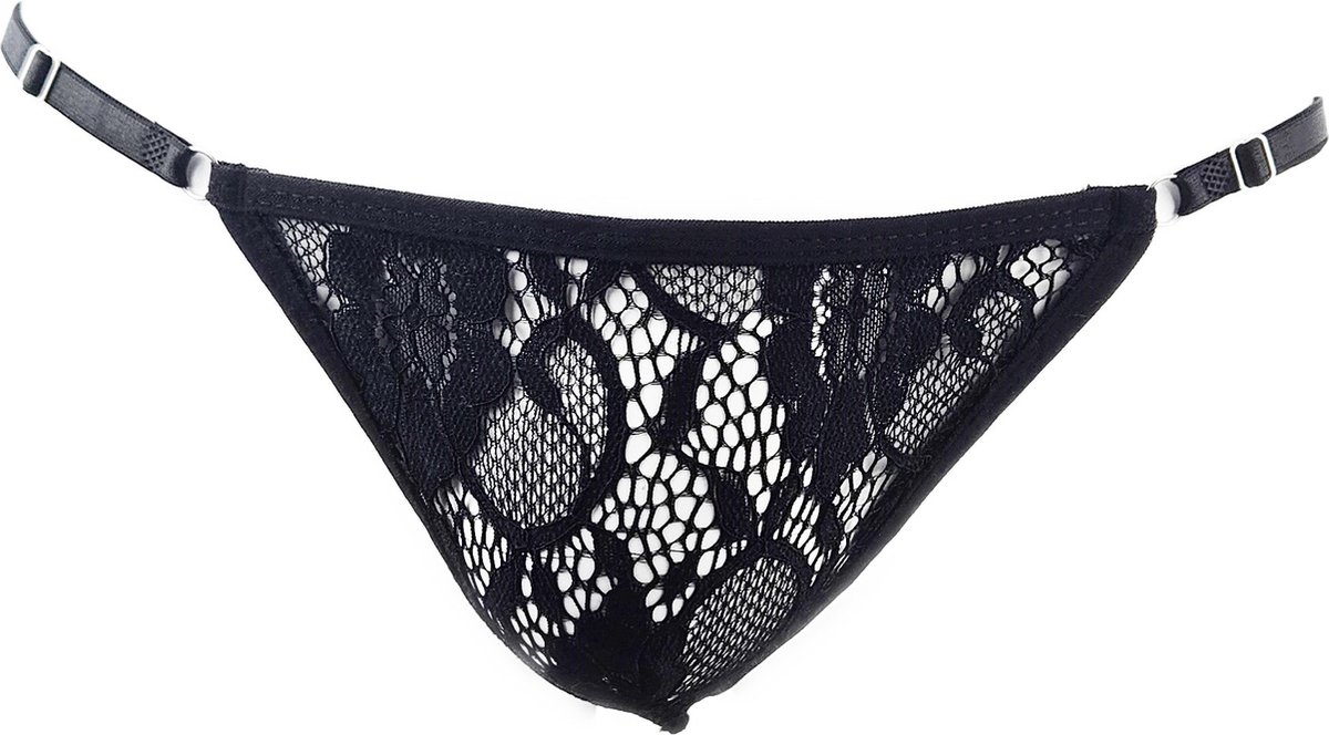 Goedkoopste BamBella ® - String - One size - Sexy Zwart Erotische onderbroek Heren