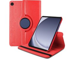 Book Cover Geschikt voor: Samsung Galaxy Tab A9 8.7 inch 2023 & Tab A11 (Model: SM-X110 / SM-X115 / SM-X117) Draaibaar Hoesje - Multi stand Case - Rood