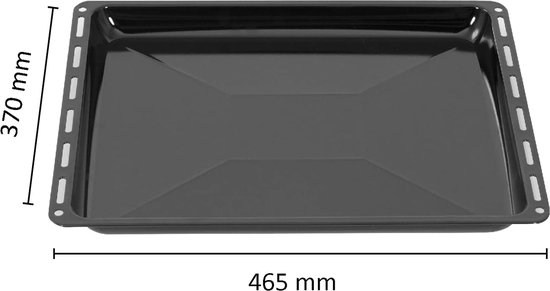 ICQN Bakplaten mm 465 x 370 x 30 mm, set van 2, geëmailleerde vetpan, verchroomd ovenrooster en emaille bakplaat voor oven en fornuis, rooster 465 x 370 mm ICQN Bakplaten mm 465 x 370 x 30 mm, set van 2, geëmailleerde vetpan, verchroomd ovenrooster en emaille bakplaat voor oven en fornuis, rooster 465 x 370 mm