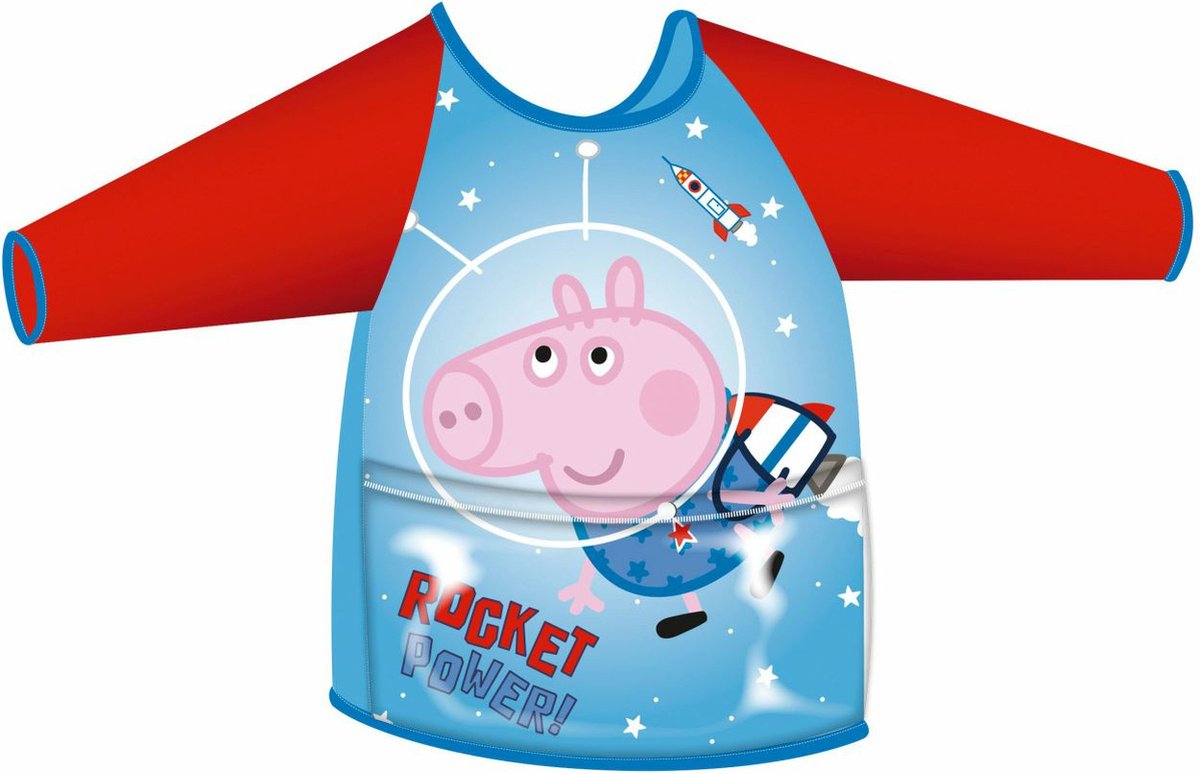George Pig activiteitenschort met mouwen en zak