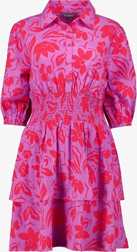 TwoDay dames jurk met bloemenprint roze - Maat XL