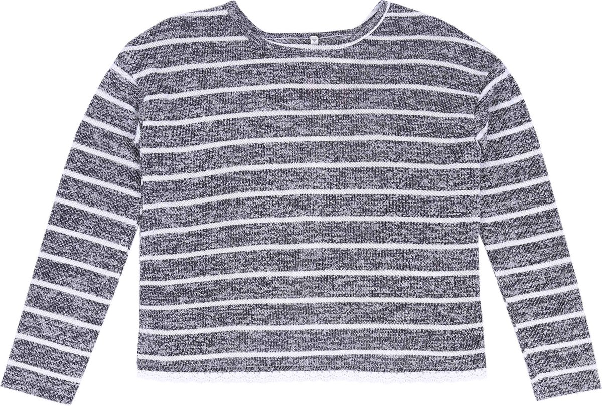 Grijs gestreepte blouse