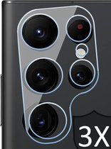 Camera Screenprotector geschikt voor Samsung Galaxy S24 Ultra - 3x Glas Screen Protector