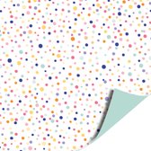 2 kleine rollen confetti inpakpapier 30 CM x 2 Meter - Feest - Verjaardag - Kinderen