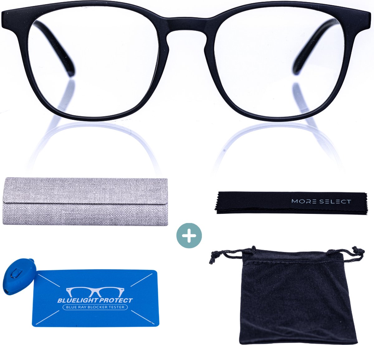 MoreSelect - Blauw Licht Bril Zonder Sterkte - Computerbril - Blue Light Glasses - Beeldschermbril
