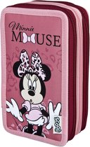 Undercover - Minnie Mouse Schooletui 3-Laags met Inhoud - Kunststof - Multicolor