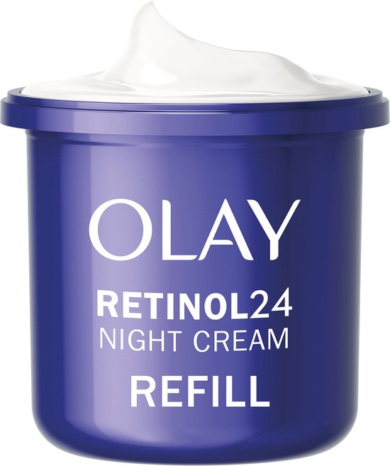 Olay Retinol 24 Navulling Voor Hydraterende Nachtcrème - Verzacht - Vernieuwt - Hydrateert - 50 ml