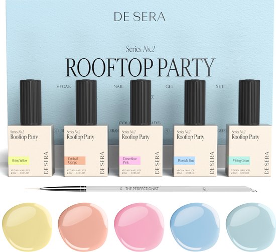 De Sera Gellak Set - Series No. 2 - Rooftop Party - Gel Nagellak Kleuren Set – Pastel - 10ML