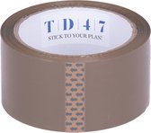 TD47 Verpakkingstape Noise 50mm x 66m Bruin