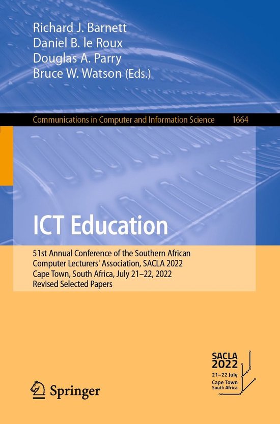 Springer Nature Proceedings Computer Science - ICT Education - cover