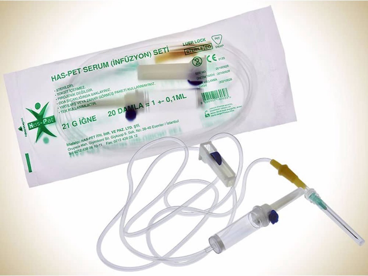 Goedkoopste Voordeel Pakket 25 Stuks - Seruminfusieset -Steriel-Niet giftig-Pyrogeenvrij- Voor Eenmalig Gebruik - Luer Lock / Serum Infusion Set -Has-Pet- Sterile -Non Toxic-Pyrogen Free- Single Use -Luer Lock