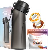 Gourde d'eau parfumée Air Starter Kit - 750 ml comprenant 2 dosettes - Gourde Up - avec paille - Sans BPA - Hydratante