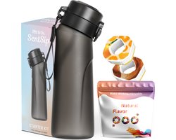 foto van Geurwater Drinkfles - Geur Waterfles Air Starterskit – 750 ml Inclusief 2 pods - Drinkfles – met Rietje – BPA Vrij - Hydraterend