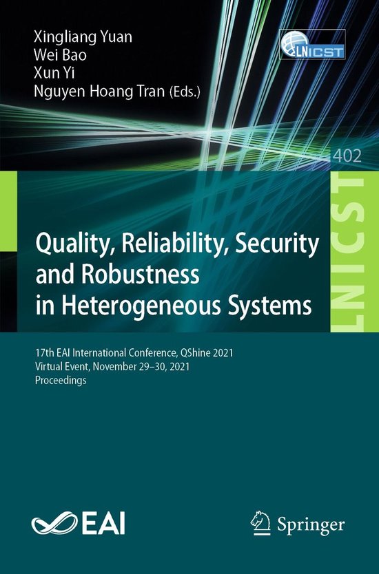 Springer Nature Proceedings Computer Science - Quality, Reli ... - cover