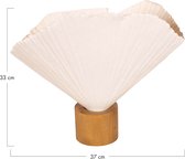DKNC - Lampe de table Carter - Papier mâché - 37x17x33cm - Wit