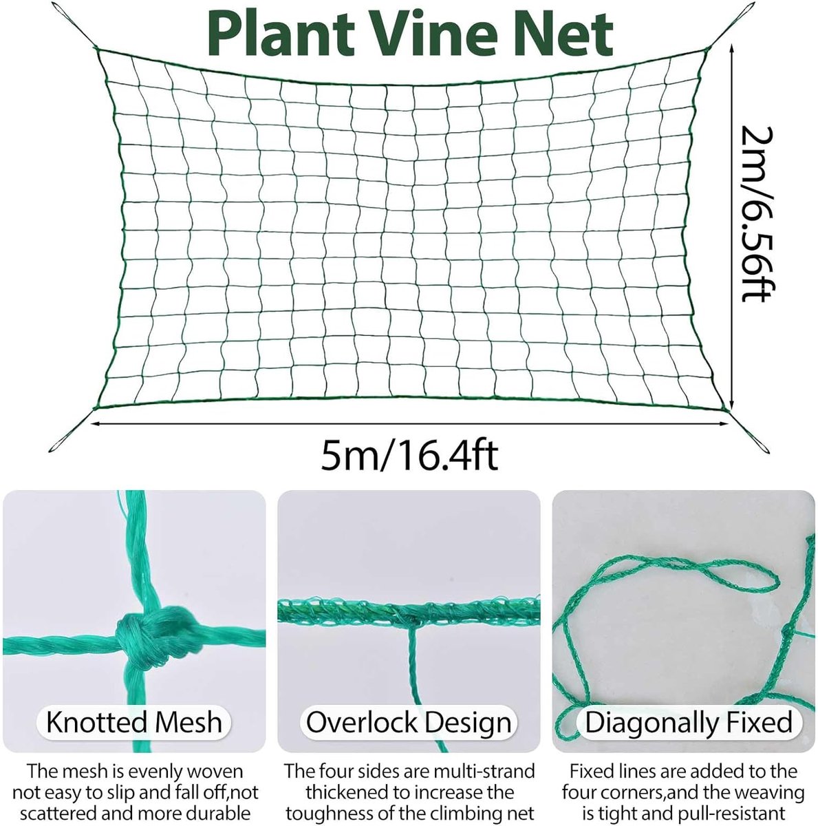 Klimnet voor planten 2 x 5 meter van Nortene