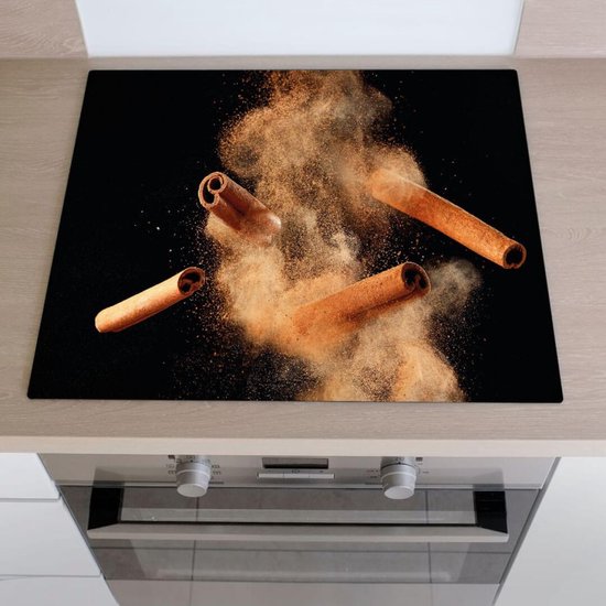 DarHaus Kookplaat afdekplaat zwart 80 x 52 cm keramische