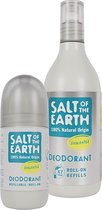 Salt of the Earth Unscented roll on deodorant + refill
