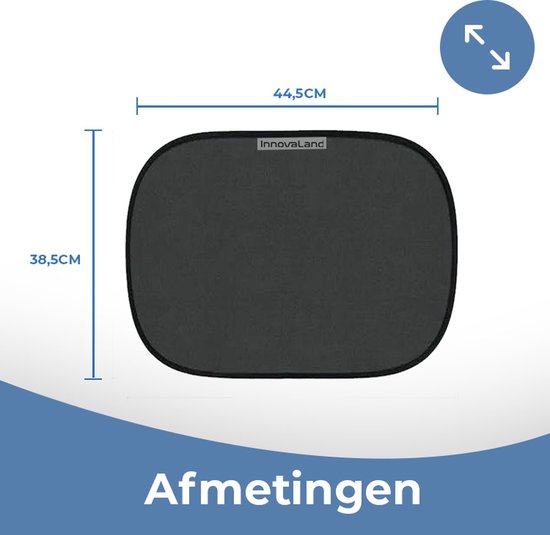 Innovaland - Zonnescherm Auto Baby - Extra Donker Voor Betere Bescherming - Zelfklevend - UV Protectie - Zijruit - Kind - Zonwering Auto van Innovaland — afbeelding 2