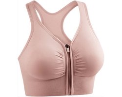 *** Sportbeha Maat S - Fitness beha - Sport beha met rits - Sport beha voorsluiting - Sport beha shock - Anita Compressie beha - YOGA - van Heble® ***