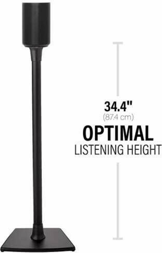 SANUS WSSE11-B2 - FIXED SPEAKER STAND SONOS ERA 100 - SINGLE - BLACK van Sanus — afbeelding 2