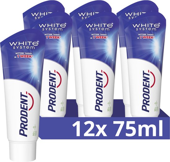 Prodent Tandpasta - White System - met een natuurlijk witmakend ...