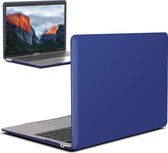 Laptophoes - Geschikt voor MacBook Air 13 inch Hoes - Case Voor Air 13.3 inch (2018) A1932 - Navy Blauw