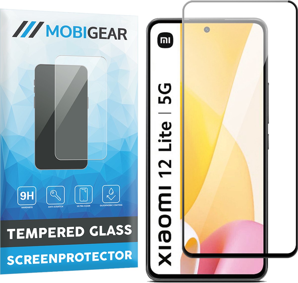 Mobigear Screenprotector geschikt voor Xiaomi 12 Lite Glazen | Mobigear Premium Screenprotector - Case Friendly