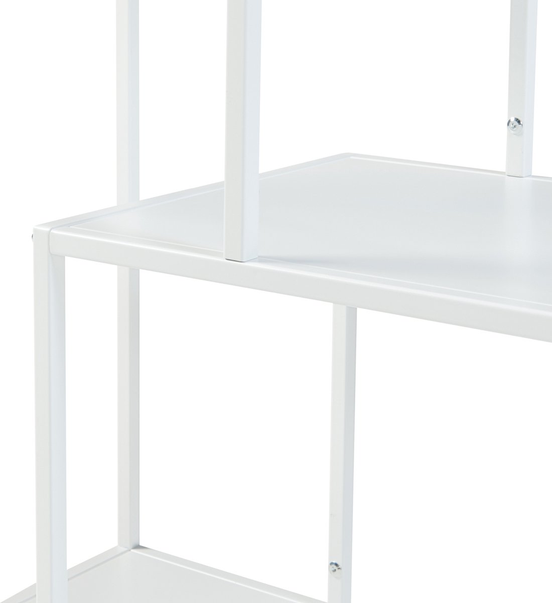 en.casa] Sievi boekenkast staand rek met 4 planken 126x85x35 cm metalen plank voor woonkamer slaapkamer zwart mat