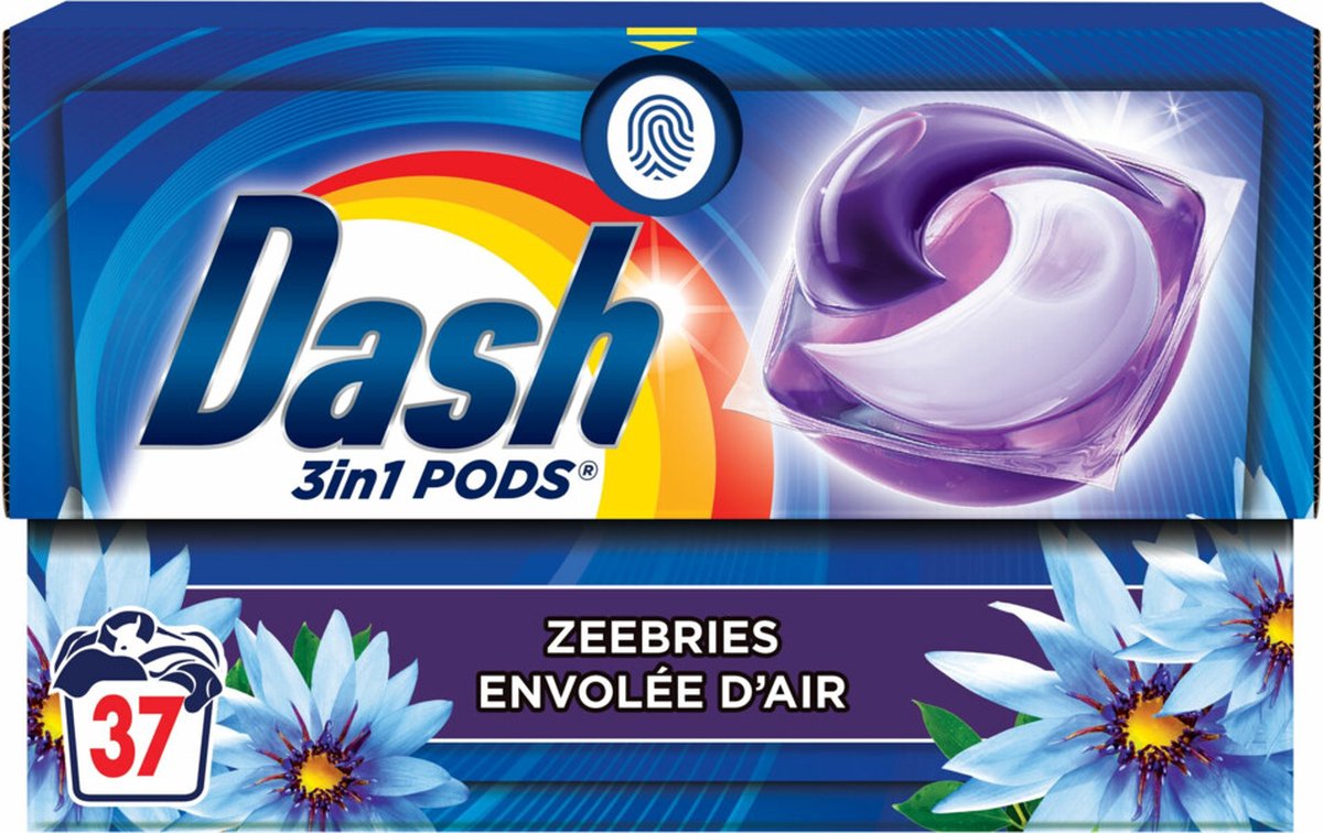 Goedkoopste Dash Wasmiddelcapsules 4in1 Pods Zeebries 37 stuks