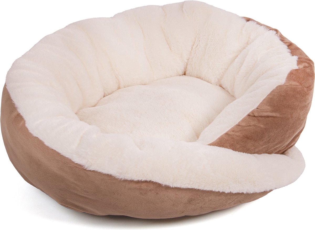 Wallace & Jones Hondenmand/Kattenmand Grace - Bruin-Beige | S | ca. 43 x 43 x 15 cm