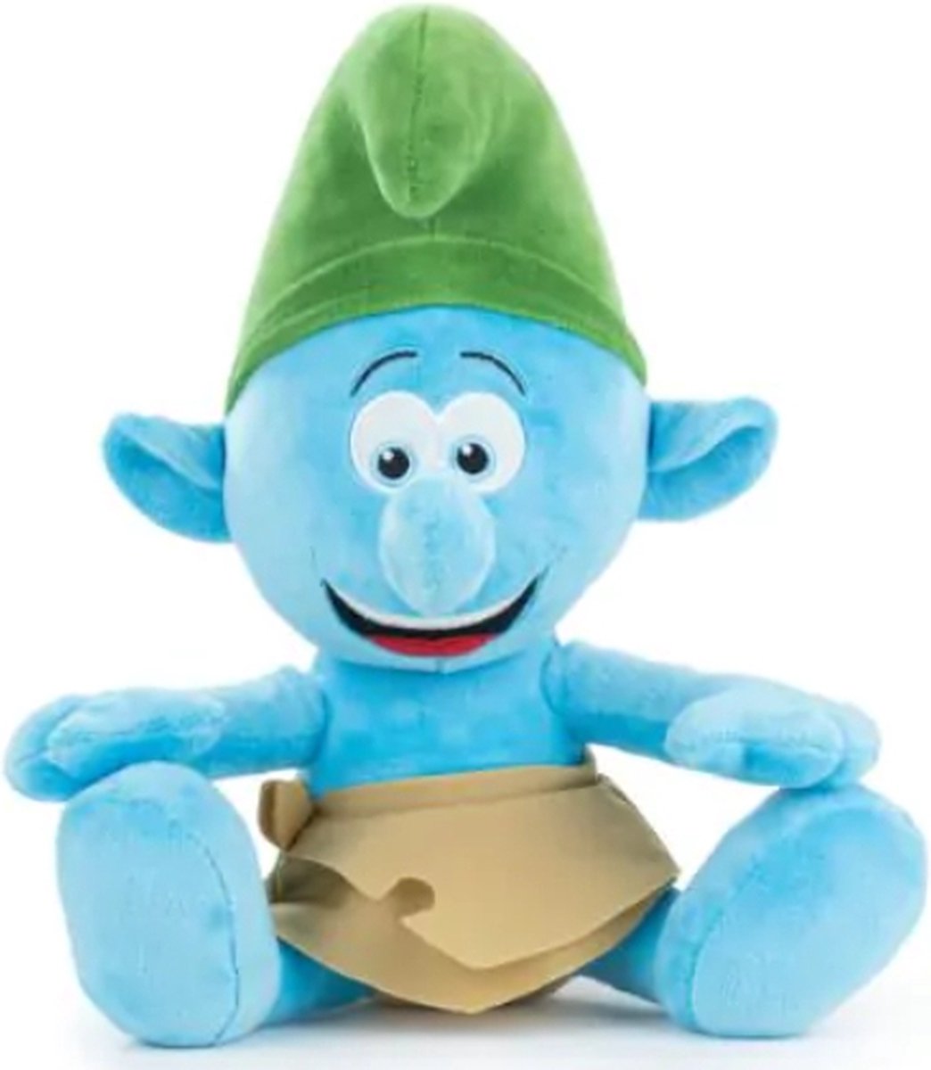 De Smurfen Wilde Smurf Pluche Knuffel 30 cm {The Smurfs Plush Toy Speelgoed Knuffelpop Knuffels voor kinderen jongens meisjes Potige Smurf Brilsmurf Grote Smurf Knutselsmurf Smurfin Gargamel Azrael}