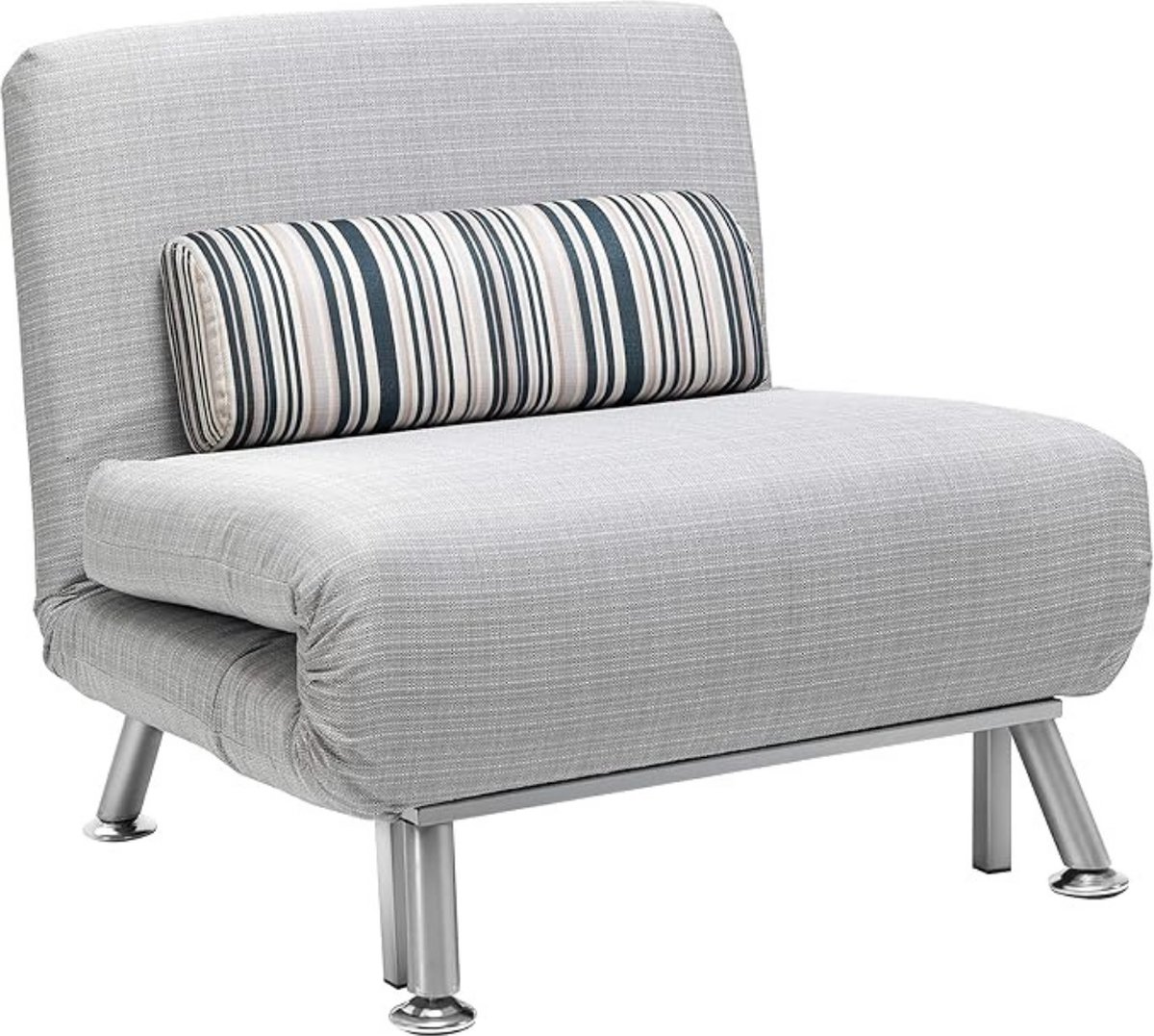 Luxe Multifunctionele Slaapfauteuil – 3-in-1 Slaapstoel – 5 Comfortabele Posities – Verstelbare Rugleuning – Hoogwaardige Materialen – Kwaliteit - Grijs