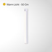 Bastix® Wandlamp Oplaadbaar - Leeslampje voor Boek - Leeslampje voor in bed - Leeslampje - Wandlamp Binnen - Wandlamp Badkamer - Draadloos - Dimbaar - Magnetisch - Warm Licht - 50CM
